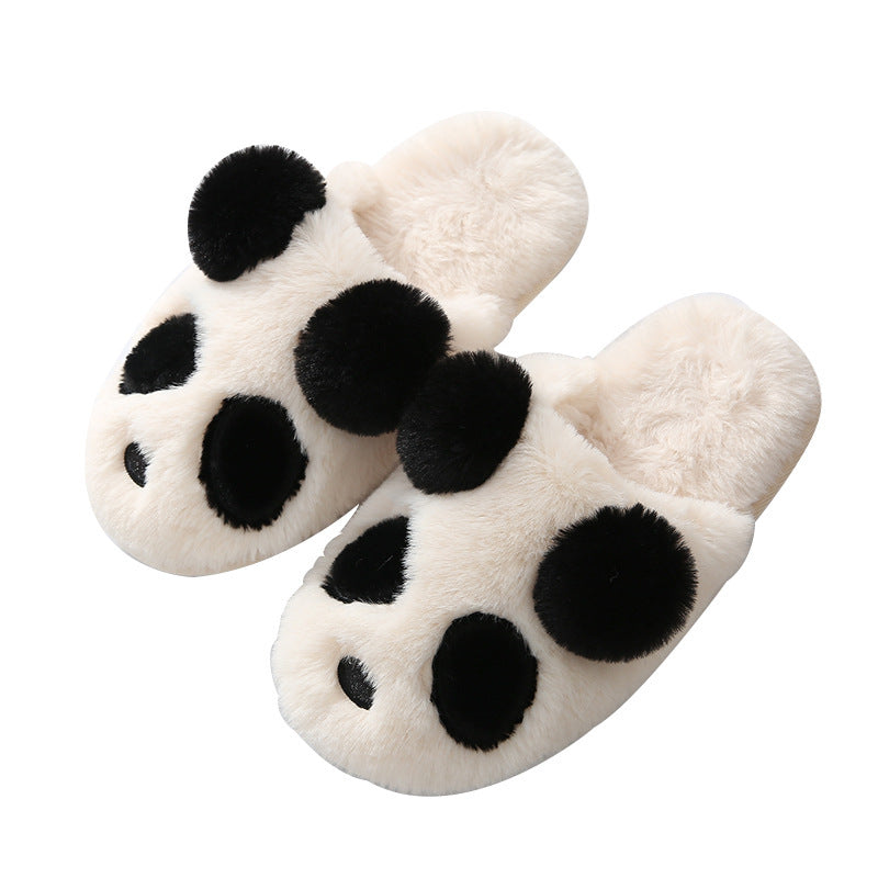 Cozy Indoor Floor Slippers With A Cute Cartoon Panda Design