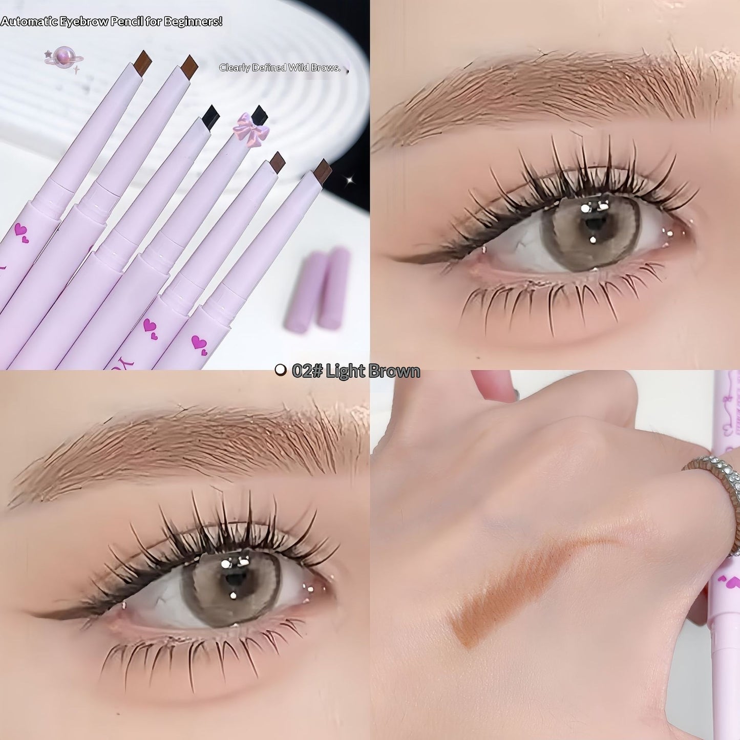 Ultra-fine Dual-tip Triangular Eyebrow Pencil For A Natural Brow Shape