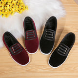 Mens Cloth Shoes With Thickened Wool Insoles And High Tops