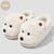 Cartoon Plush Warm Non-slip Thick-soled Cotton Slippers