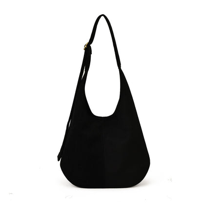 Suede-textured Underarm Shoulder Bag With A Large Capacity