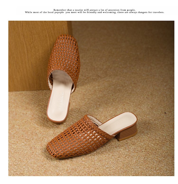 Summer New Arrival Womens Fashion Sandals With Woven Uppers