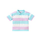 Polo Shirt Short Sleeve Striped Cotton Boy