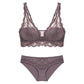 Laceless Bra Gathering Bra Lace Bra Set