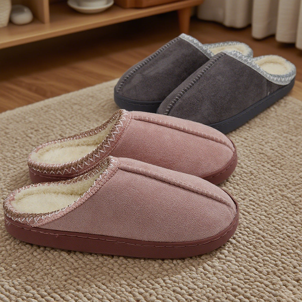 Women's Winter Indoor Home Couples Thick-Sole Warm Cotton Slippers