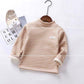 New children's autumn and winter plus velvet base shirt