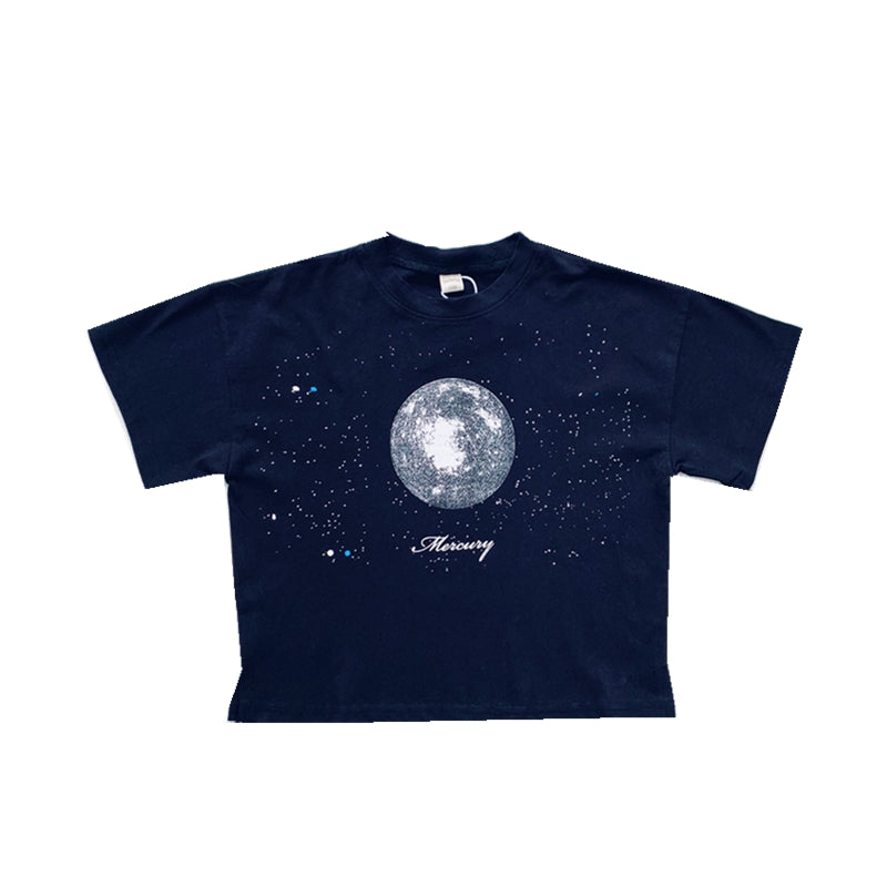 Xiaojiejia Boys Short Sleeve T-shirt New Baby Tops Summer Korean Cartoon Print Girls Trendy Clothing