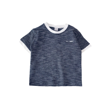 New Summer Boy T-Shirt Baby Short-Sleeved Children'S Striped Round Neck T-Shirt Loose And Versatile Compassionate