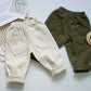 Children's Hanfan Twill Daddy Pants Two-Color Stitching Pocket Pants