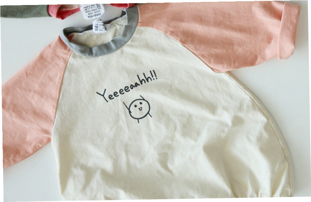 Baby T-shirt Boys And Girls Hit Casual Letter Blouse