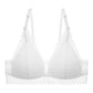 Gathering bra thin cup back bra