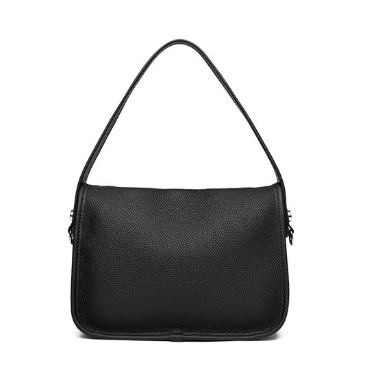 High-capacity Leather Womens Bag A Stylish Saddle-style Commuter Bag For Women
