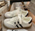 Versatile Chic Soft-soled White Sneakers Retro Birkensocks-style German Training Shoes