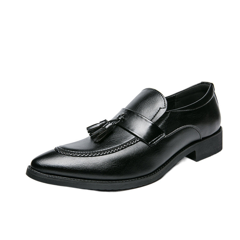 Mens British-style Casual Fashionable Business Tassel Leather Shoes