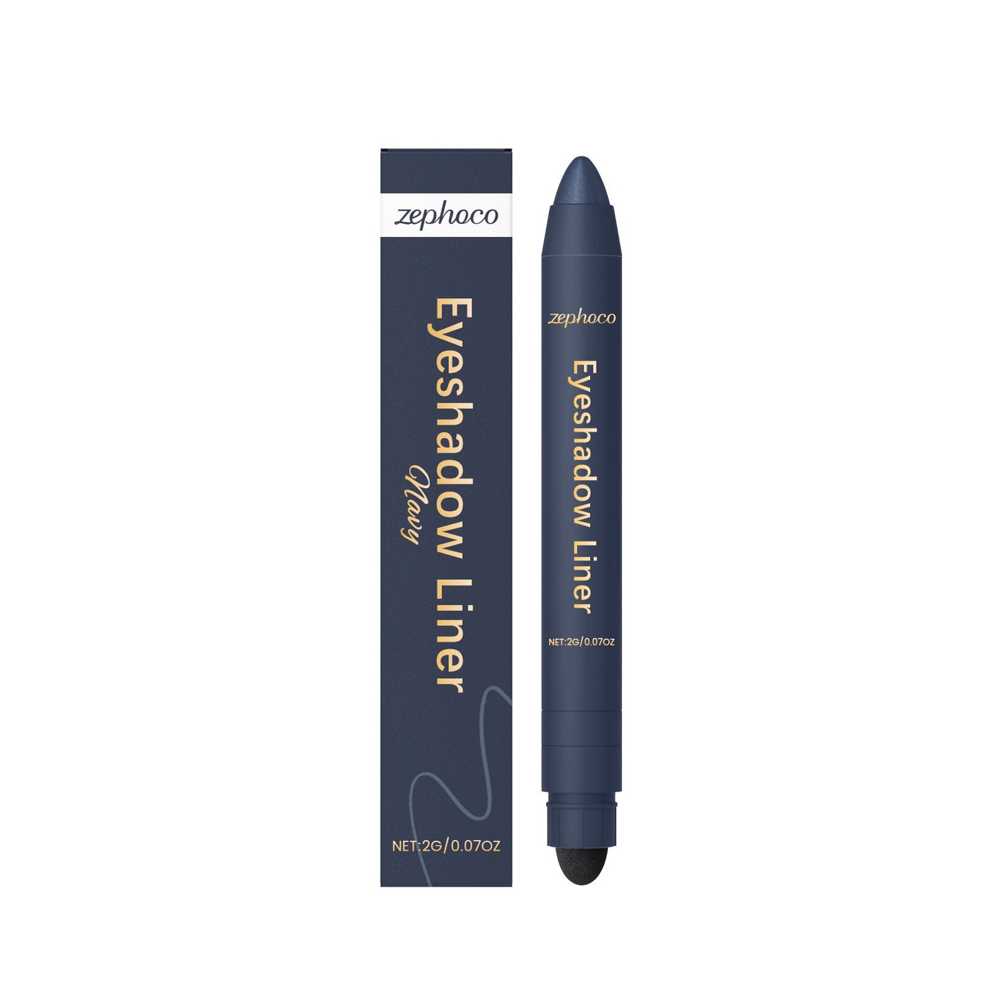Water- And Sweat-proof Smudge-resistant Silky-smooth 2-in-1 Eyeliner
