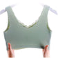 Gathered invisible vest bra beautiful back bra