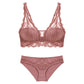 Laceless Bra Gathering Bra Lace Bra Set