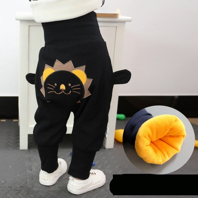 Children's Clothing Baby Plus Velvet Pants Autumn And Winter