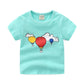 Children's summer cartoon print T-shirt