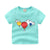 Children's summer cartoon print T-shirt