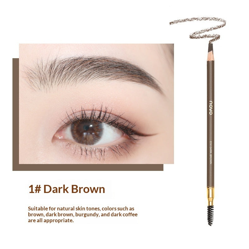 Natural Shaping Machete Smudge-proof Double-ended Eyebrow Pencil