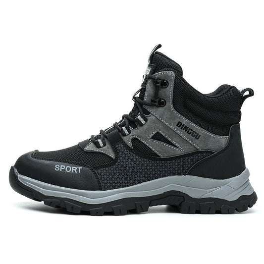 High-top Labor Protection Shoes With Anti-smashing Puncture-resistant And Abrasion-resistant Safety Features