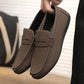 Mens Solid Color Penny Loafers Slip-On Shoes