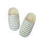 Softsoled Ultrasoft Velvet Cotton Slippers Striped Indoor Floor And Home Cotton Slippers