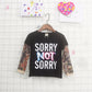 Tattoo long sleeve stitching top