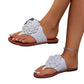 Sweet Flower Flat Slippers Casual Versatile Beach Sandals