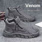 Trendy Mens Slip-resistant Workwear Shoes, Versatile Mens Footwear With A Zipper