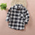 Children's plaid shirt boys and girls children's cotton shirt