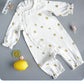 Lemon Organic Cotton Newborn Girl's Jumpsuit