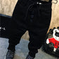 Boy's personality thickening plus velvet jeans children's jeans