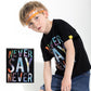 Children's letter print T-shirt