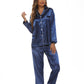 Pajamas Women's Long Sleeve Sleepwear Soft Button Loungewear Pjs Set Nightwear