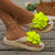 Flower Flip-flops Thick-soled Slippers Casual And Versatile Lightweight Beach Shoes