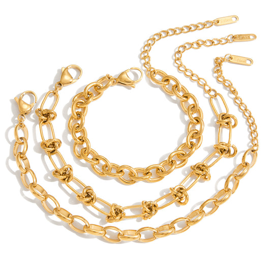 A Variety Of Stainless Steel Bracelet Combinations For A Touch