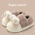 Cotton Slippers With Back Support Home
