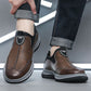 Mens Soft Leather Business-Casual British-Style Breathable Leather Shoes