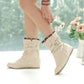 Womens Short Boots With A 3cm Hidden Heel In Plus Sizes