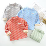 New children's autumn and winter plus velvet base shirt