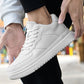 Mens Casual Korean-style Low-top White Sneakers
