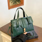 Fashionable Western-style Solid-color Crocodile-pattern Tote Bag