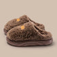 Womens Plush Thick Soled Cotton Slippers Warm Non Slip Perfect For Indoor Home Wear
