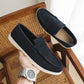 Mens Matte Leather Loafer Slip-on Shoes