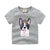 Children's summer cartoon print T-shirt