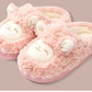 Warmth-Keeping Cotton Slippers For Couples Mens Non-Slip Fuzzy Indoor Postpartum Shoes