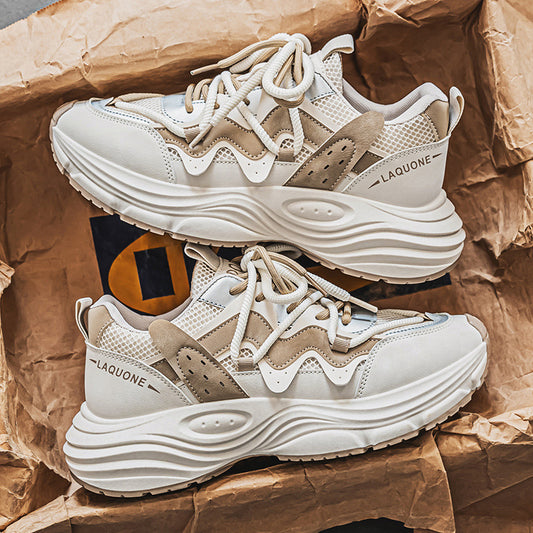 Breathable Casual Running Dad Shoes With A Thick Sole For Teens