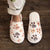 Women's Cartoon Print Versatile Velvet Cotton Slippers